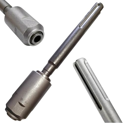 Topolenashop Adattatore SDS Max a SDS Plus – Convertitore Mandrino per Trapani e Demolitori | In Acciaio Cromo Vanadio | Compatibile con Trapani SDS Max | Uso Foratura e Demolizione Calcestruzzo