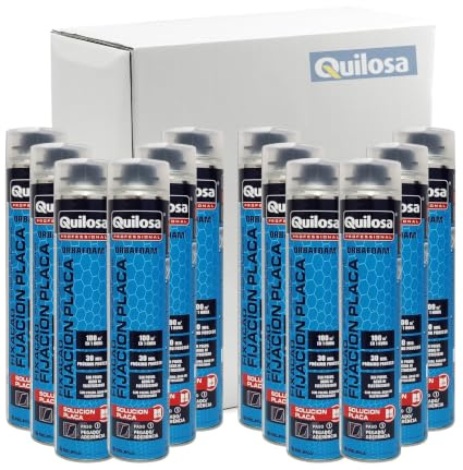 Caja 12 Uds. Espuma Fijadora Placas Pladur 840 Ml