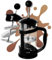 Nozzy French Press, 350ML Small Coffee Maker
