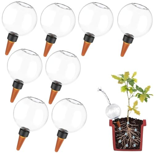 SPEPROECO 8PACK Plant Watering Globes Auto Watering Balls Stakes, Self-Watering Watering Ball Drip Feeders, Water Dispenser Plants for Automatic Watering Bulbs of Room Balcony and Garden Plants