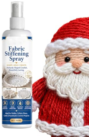 Styvningsmedel Spray tyg | Långvarig snabbtorkande och verkan 100 ml | Styvhet för filthatt | för spets ull denim hattar soffor dockor underlägg