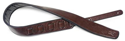 Stagg 22451 SPFL 30 Kunstleder gepolsterter Gitarrengurt braun