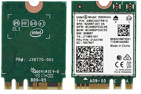 Richer-R 9260NGW WiFi Karte, 2.4G/5G Dual-Band Wireless WiFi Karte,WLAN Adapter 1,73 Gbps Bluetooth 5.0 Netzwerkkarte für Linux/Chrome / Windows10 mit NGFF M.2