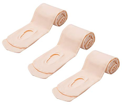 MANZI Womens Girls Solid Color Comfortable Convertible Ballet Tights 1-3 Pairs Pack