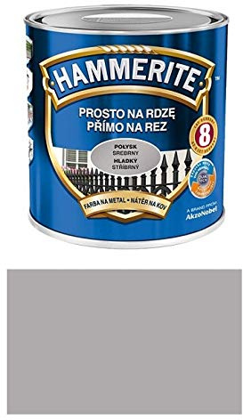 Hammerite Metallschutz-lack Lack Rostschutz 2,5 l Glänzend (Glänzend Silber)