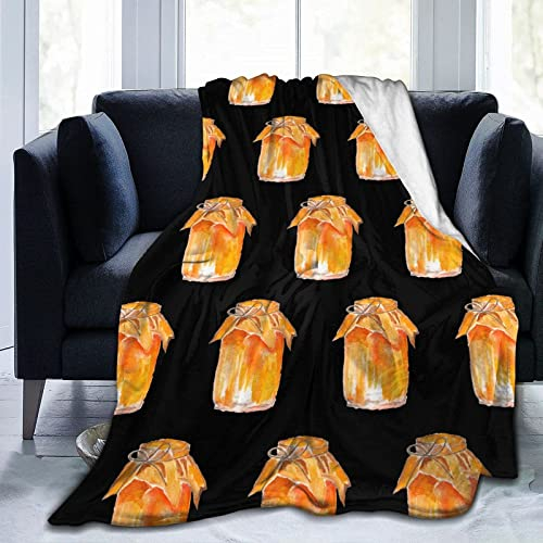 ZCHW Throw Blanket Honey Jar Warm Flannel Fleece Plush Sofa Blanket As Bedspread/Coverlet/Bed Cover/Bed Sheets 150 X 125 cm