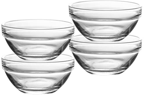 BESTonZON 4pièces Pour Pudding Et Desserts Bol à Gelée Contenants Alimentaires Empilables Pour Maison De Diamètre Pour Pâtisserie Et Snacks