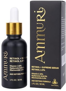 Retinol 2.5% Pro Face Serum Hyaluronic Acid Natural Ingredients For Skin Firming