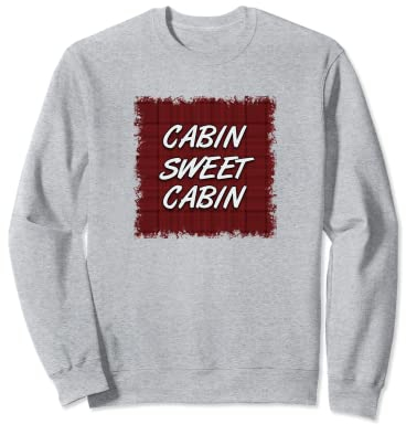 Cabin Sweet Cabin Red Plaid Light Sweatshirt