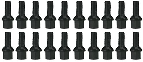 Radschrauben Radbolzen M14x1,5 Schwarz kompatibel mit VW Arteon 3H Beetle 16 5C1 Caddy SK SKN 2K 2KN SAA SAB