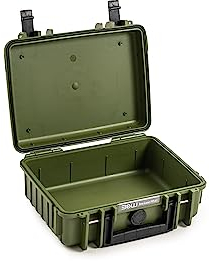 B&W International Transportkoffer Outdoor 1000 (PP.41) Bronze Grün – Leerkoffer – wasserdicht (IP67), staubdicht, schlagfest, extrem robust