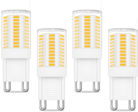JINLONTA G9 LED Lampe 2W AC230V Warmweiß 3000K 4er-Pack | nicht dimmbar, ersetzt 20-30W Halogen, 300 Lumen, kein Flackern, für Wand-, Decken- und Tischlampen