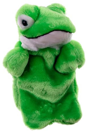 Cartoon Tier Weiche Handpuppe, Asudaro 1/4 Stücke Puppen für Kinder, Kinder Fingerpuppen Cartoon Tiere Hand Spielzeug für Mädchen und Jungen 3 4 5 6 7 Jahre alt, Theater, Rollenspiel Frosch