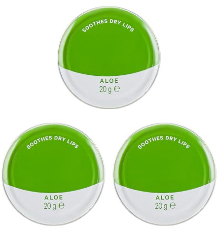 3 Pack Aloe Vera Lip Balm - Petroleum Jelly 20g Tin In Original, Coco Butter, Alo Vera & Rosy Flavors Ideal for Soothing, Moisturizing, and Protecting Dry or Cracked Lips Sold By Zinnia
