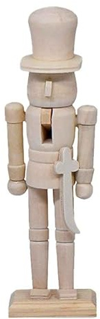 A2ZWORLD Casse-noisette de Noël 18 cm, personnalisable, soldat casse-noisette, 1 pièce