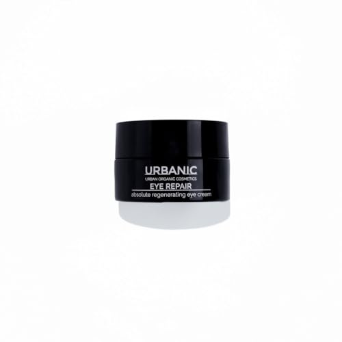 URBANIC Crema Intensiva Contorno de Ojos Eye Repair, Contorno de Ojos Ojeras con Ceramidas 15 ml de producto, Tratamiento intensivo contorno de ojos Sin SLS, SLES y PEG para arrugas, bolsas y ojeras