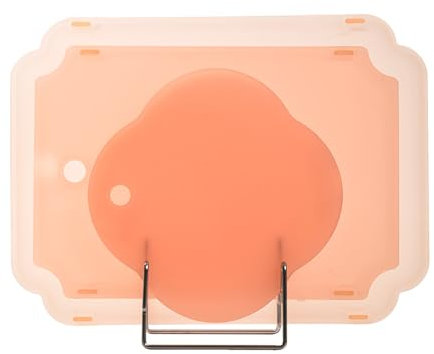 Juego de 3 tablas de cortar, 100% antideslizantes, sin BPA, tablas de cortar, plástico, revestimiento de iones de plata, antibacterianas, tabla de cocina con orificios para colgar (S+ M+ L) (Rosa)