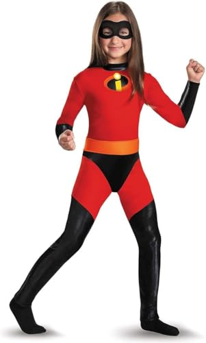 Disguise Costume Les Incroyables Violet pour Enfant, Taille M (7-8 Ans), Déguisement de Carnaval, Halloween, Anniversaire