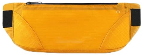 UYFRD 1 x Bauchtasche für Damen und Herren, Lauftasche, Hüftgürtel, Sport, leicht, wasserdicht, atmungsaktiv, Handytasche, gelb, Einheitsgröße