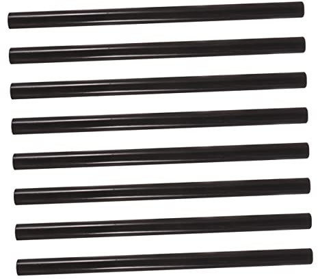 PERSELOSO 24pièces Lot de Bâtons de Colle Noire de Long Adhésifs Thermofusibles pour Bureau et Magasin