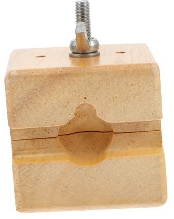 FOMIYES Holz Uhren Schraubstockklemme Uhrenklemme Aus Holz Uhren Schraubstock Aus Metall Kompaktes Design Reparaturhalter Werkzeug Mit Schraube