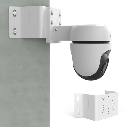 HOLACA Soporte de ángulo de pared de 90° compatible con cámara de vigilancia Tapo C530WS, C520WS, C510W, C500, C501W, TC40GW, C51A, C52A, soporte para cámara de vigilancia solar al aire libre (cámara