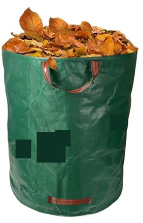 Trädgårdsavfallssäckar, 60L-400L växtklippspåse med handtag for trädgårdspåse, skräp, gräsklippning, gräsmatta, pool(65cmx60cm)
