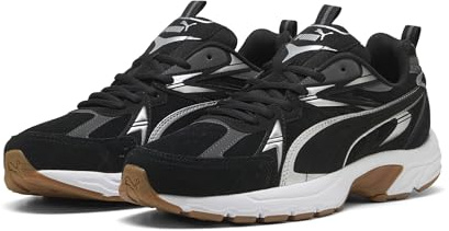 PUMA Sneakers Milenio Tech Unisex 40, Black Silver Dusky Gray Metallic