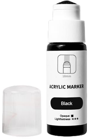 Graffiti -Marker - Acrylmarker, Tragbarer Permanenter Stift | 18-mm-Fade-resistente MOP-MOP-Marker, 60 Ml Tintenversorgung, Lackierstift, Wasserdichte Graffiti-Vorräte Für Street Art, Zeichnung, Künst