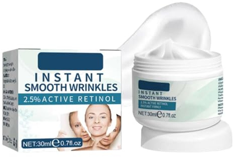Antifaltencreme Soforteffekt, 5 Sekunden Lifting Firming Anti-Aging, Tränensäcke und schlaffe Haut, Faltencreme mit Soforteffekt,Instant Face Tightener Cream,Faltencreme Instant Faltenentferner (1PC)