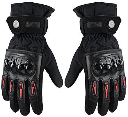 YCQYM Herr Motorcykel Ridhandskar Herr Vinter Touch Screen Förtjockad