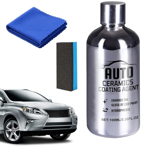 Holdes Keramikversiegelung Für Autolack | 100ML Politur Mit Glanzfinish - mit Mikrofasertuch und Keramikversiegelung Set | Für Auto Lkw Traktor SUV Felge Motorrad