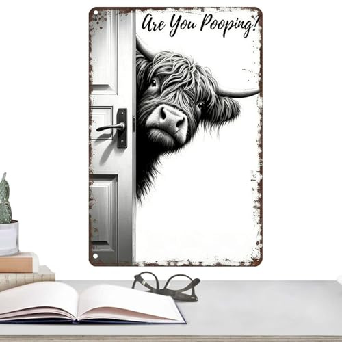 Decorazione da parete per bagno con - per toilette vintage in fattoria, opere d'arte rustica con animali la decorazione del bagno, stampa su tela da parete casa, appartamento, ufficio, hot