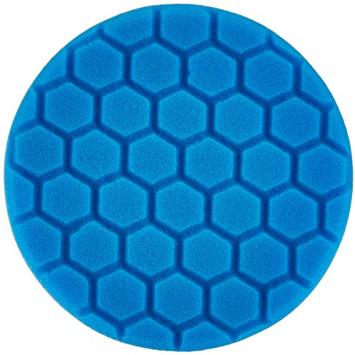 Chemical Guys BUFX_105HEX5 Hex-Logic Light Polishing/Finishing Pad, Blue (5.5 Inch Pad Made for 5 Inch Backing Plates), 1 Pad Included