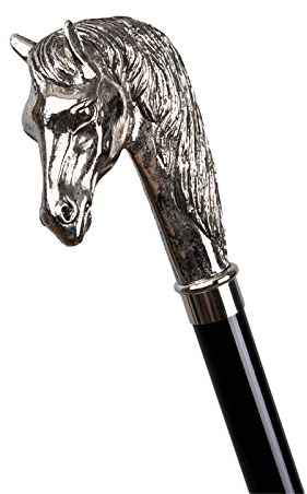 Gehstock aus Holz - Flanierstock Pferd
