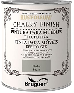 Rust-Oleum Bruguer Chalky Finish pintura para muebles Piedra 125ml