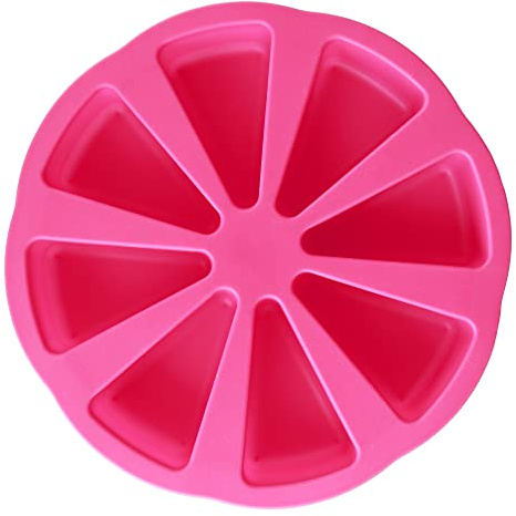 EFIVS ARTS 8 Cavity Cake Slice Mold Scone Pan Pizza Slice Baking Mold Cornbread Mousse Cake Pizza Mold Triangle Soap