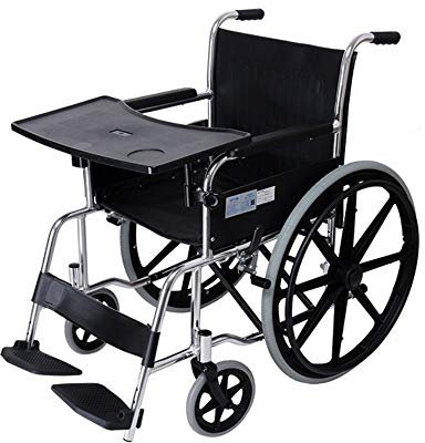 GHzzY Plateau pour Fauteuil Roulant, Plateau en Plastique ABS pour Fauteuil Roulant pour écrire, Lire et Manger - Plateau Amovible pour fauteuils roulants et chaises de Maison