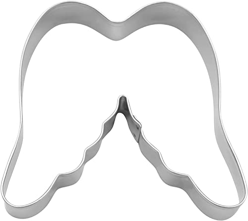 BekkiB 3550 - Molde para galletas o galletas, diseño de alas de ángel (75 x 75 mm)