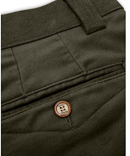 Hoggs of Fife Carrick Stretch Technical Moleskin Trouser Olive 36 Long