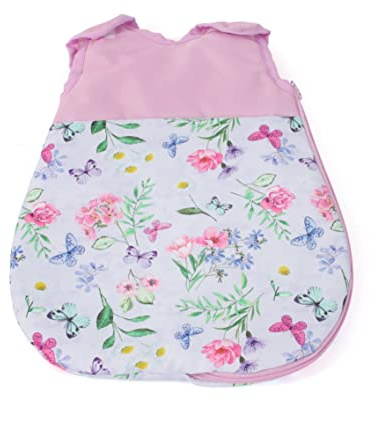 Bayer Chic 2000 794-53 dockor Bola, sovsäck för babydockor, blommor, rosa
