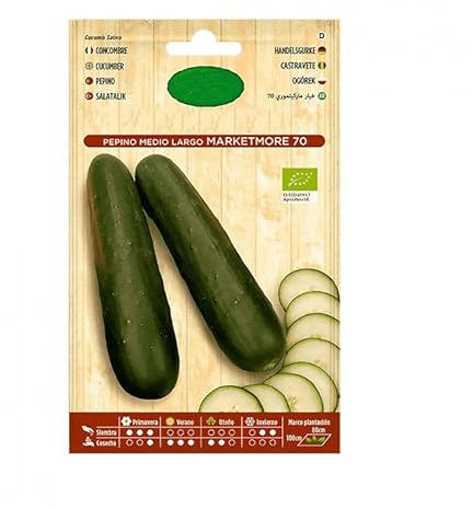 Semillas de Pepino Cucumber Marketmore Fáciles de Hacer Crecer