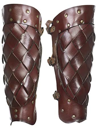Darabun Mittelalterliche Stiefel Wache Abdeckungen Gothic Vintage Wikinger Ritter Piraten Schuhe Abdeckung Beinwärmer Steampunk Grieben Gamaschen Stiefelabdeckungen Halloween Accessoire