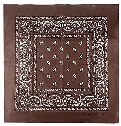 JOPHY & CO. Bandanas aus 100% Baumwolle für Damen Herren Kinder Unisex mit Paisley Muster Kopftuch Kopfbedeckung Schal für Haar/Hals/Handgelenk/Kopf COD.644