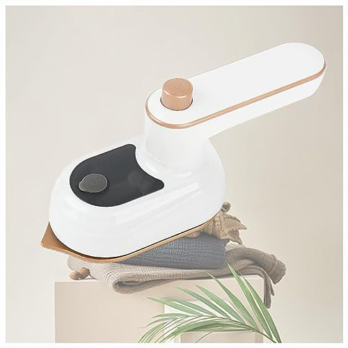 Plancha De Viaje De Mano, Planchas De Ropa Vapor Baratas con Asa Plegable Giratoria,38W y 50ml, Plancha Para Ropa Portatil para El Hogar,Los Negocios Y Los Viajes,White