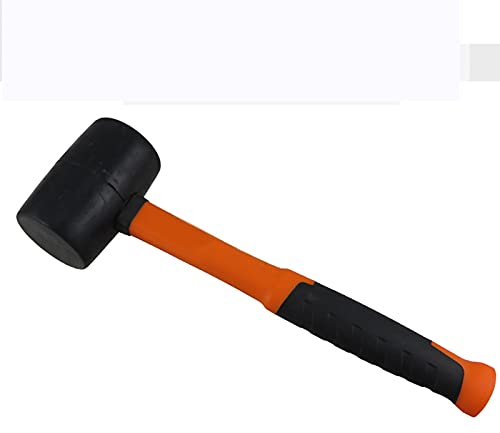 Mini-Hammer, Werkzeuge, Hammer, Gummihammer, 473 ml – langlebiger Gummi-Hammerkopf for Camping, Bodenbeläge, Zeltpfähle, Holzbearbeitung, sanfte Schlagaufgaben – ergonomischer Griff, Multifunktionsham
