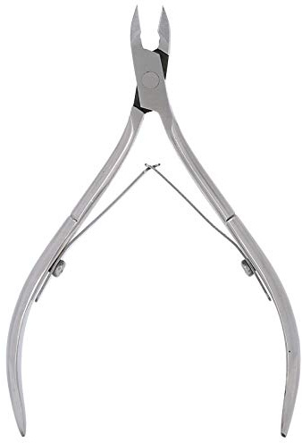 Pinzas para Cutículas de Uñas, Removedor de Piel Muerta, Tijeras para Piel Muerta de Acero Inoxidable, Herramienta de Manicura y Pedicura, Tijeras para Cutículas (SILVER)