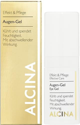 ALCINA Ögongel – 1 x 15 ml – effekt och vård – kyler och återfuktar – med svullande effekt