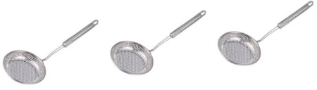 Alipis 3stücke Edelstahl-hot Pot-löffel Abseihen Von Öl Und Flüssigkeiten Ergonomischer Griff Für Küche Restaurant Und Hotel Küchenutensil