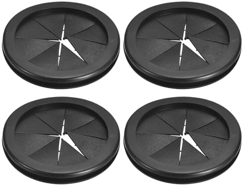 QUARKZMAN 4pz Passacavo 2-13/16(72mm) ID 3-1/8(80mm) Guarnizione per Cavi Passacavo in Gomma Gommini Passacavo Elettrico per Firewall Guarnizione per Cablaggio Elettrico, Nero